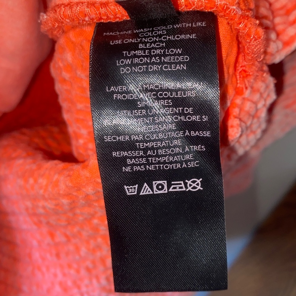 BDG Serena Orange Textured Button-Up Collared Shacket 🆕 - Picture 6 of 11